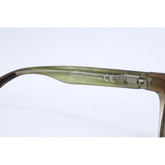 Maui Jim MIXED PLATE MJ 721-15MR Woodgrain Square Sunglasses Green Lenses 58mm - Picture 4 of 7